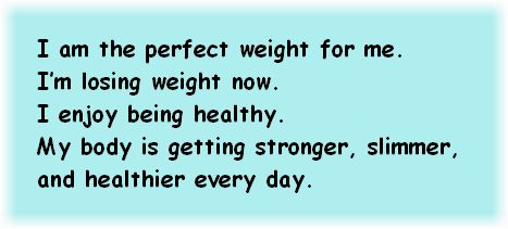 Positive Affirmations for Weight Loss